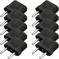 UPH AC adapteris/perėjimas iš US į EU(2.5/250V, 10A) - 10 vnt.