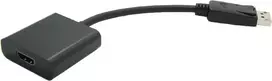 Value Kabelio adapteris, DP M - HDMI F, 150 m, DisplayPort, HDMI A tipo (standartinis), kištukas, lizdas, juodas