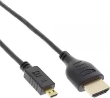 Kabelis InLine HDMI Micro - HDMI 0.3m juoda (17533D)