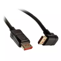 „InLine 8K“ (UHD-2) „DisplayPort“ kabelis, nukreiptas žemyn, juodas - 1 m