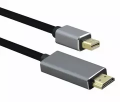 helos Anschlusskabel, mini DisplayPort St./HDMI St., PREMIUM 4K, 2,0m, juodas