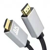 Helos prijungimo laidas, HDMI kištukas/kištukas, PREMIUM 8K, 2,0m, juodas