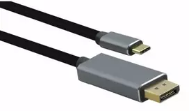 helos Anschlusskabel, USB 3.1 Type-C St./DisplayPort St, PREMIUM, 1,8m, juodas