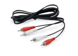 Kabelis Equip RCA (Cinch) x2 - RCA (Cinch) x2 2,5m juoda (147094)