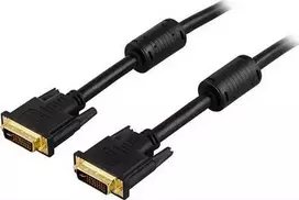 Kabelis Deltaco DVI-I - DVI-I 2m juoda (DVI-625A)