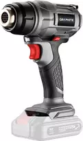 Akumuliatorinis fenas GRAPHITE Energy+, 18V, 550°C (be akumuliatoriaus)