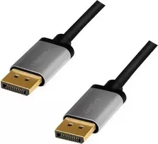 LogiLink DisplayPort 1.2 M/M 2.0m juoda-pilka