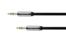 Kruger & Matz AUX - AUX 3.5mm kabelis 1m Juodas