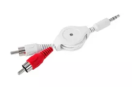 Cabletech AUX 3.5 - 2xRCA kabelis 0.8m