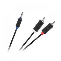 Cabletech kabelis 3.5 AUX - 2xRCA 3m
