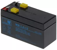 Mw Power MWPower MW 12V 1.3Ah F1(187) AGM akumuliatorius, 6-9 metai