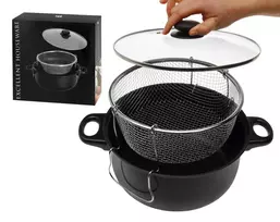 Excellent Houseware Kepimo puodas su stikliniu dangčiu, 26cm