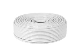Cabletech Koaksialinis kabelis RG6U varinis 75om, Ø7.1mm, baltas