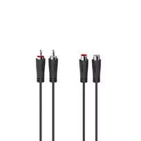 Hama RCA (Cinch) x2 - RCA (Cinch) x2 kabelis 1,5 m juodas (002052590000)
