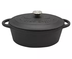 King Hoff Brytfanka Kepimo skarda 6,2 l, juodo ketaus, „Kinghoff“