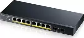 Šakotuvas ZYXEL GS1100-10HPV2, nevaldomas POE 8X gigabitas, 2X šviesolaidinis uplink, 130 vatų POE (5 metų garantija)