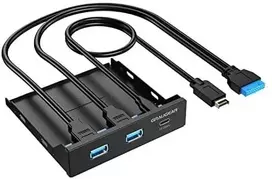 Graugear „Graugaer Pilkas Gear“ daugiafunkcis priekinis skydelis su USB šakotuvu