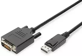 Kabelis Digitus Rodyti Uostas - DVI-D 3m juoda (DB-34031-030-S)