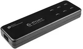 Good Connections Įkroviklis Geros jungtys Geros jungtys USB greito įkrovimo stotelė 120 vatų, 6 prievadai, pakrovėjas (juodas, PD 3.0, QC 4+, USB-C)