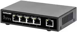 Šakotuvas Intellinet 561839 Switch Gigabit 4x RJ45 PoE+, 1x RJ45 Uplink