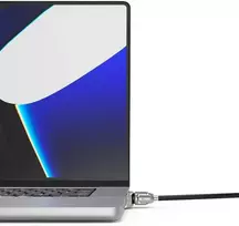 Linka zabezpieczająca Compulocks Compulocks Ledge Lock Adapteris, skirtas MacBook Pro 16" M1, M2 ir M3 su raktu Cable Lock - saugos spynos adapteris - su spynos cilindru - skirtas Apple MacBook Pro 16 (M1, M2)