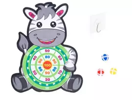 Ikonka Velcro smiginis vaikams - zebras