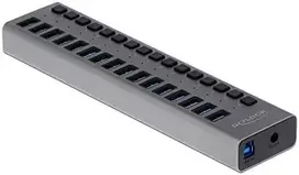 Delock External SuperSpeed USB Hub su 16 prievadų + jungikliu
