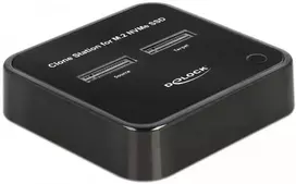 Delock M.2 prijungimo stotelė, skirta 2 x M.2 NVMe PCIe SSD su klonavimo funkcija