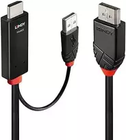 Adapteris - LINDY HDMI į DisplayPort Adapterio Kabelis, 4K60Hz, 3 m, Juodas