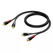 Procab Kabelis 2 x RCA/CINCH kištukas – 2 x RCA/CINCH kištukas 1,5 m – CLA850/1,5