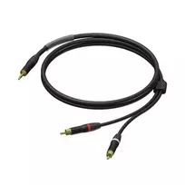 Procab Kabelio kištukas 3,5 mm – 2 x kištukas RCA/Cinch RCA/CinchUltraflex 1,5 m – PRA711/1,5