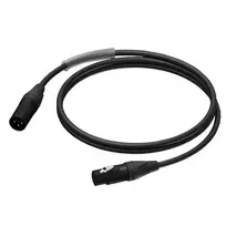 Procab Kabelis XLR kištukas – XLR lizdas – Ultraflex 0,5 m –PRA901/0,5