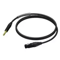 Procab XLR Female – Jack Male Stereo Ultraflex kabelis 1,5 m – PRA723/1,5