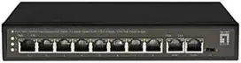 Šakotuvas Level One Carruzzo LevelOne FGP-1031 tinklo komutatorius Ne-valdomas Gigabit Ethernet (10/100/1000) Maitinimas per Eternetą (PoE) Juoda