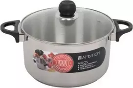 Dajar Puodas su dangčiu Vikos Ambition Ø20cm/3.4L visiems paviršiams