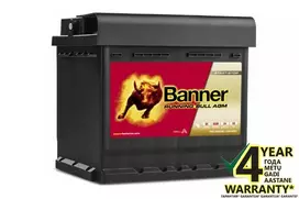 BANNER Running Bull AGM 55001 50Ah 540A (EN) akumuliatorius