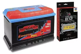 Sznajdergys SZNAJDER ENERGY PLUS 958-07 80Ah akumuliatorius + GYS Flash 8.12 įkroviklis