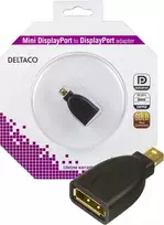 AV adapteris Deltaco Rodyti Port mini - DisplayPort juodas (Deltaco MDP- DP - DisplayPort adapteris)