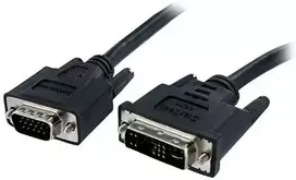Kabelis StarTech DVI- A - D- Sub (VGA) Juodas (DVIVGAMM2M)