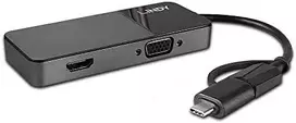 Adapteris - LINDY USB 3.0 Type A/C į HDMI & VGA konverteris 3840x2160 30Hz