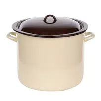 Altom Design Emalia Silesia Rybnik Didelis emaliuotas puodas Silesia Rybnik kremas 16,6 l