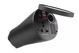 Įtampos keitiklis puodelio formos 12v/230v 150w/300w 2xusb pi02 amio-02469