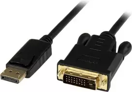 Kabelis StarTech DisplayPort - DVI-D 0.9m juoda (DP2DVIMM3BS)