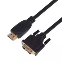 TB HDMI-DVI Cable 3 m. auksinis platted, DVI 24+1
