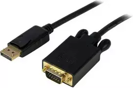 Kabelis StarTech D- Sub (VGA) 0.9 m juodas (DP2VGAMM3B)