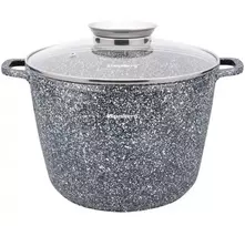 Puodas Puodas su dangčiu, aliuminis, pilkas marmuras, skersmuo 24 cm, 6,2 l, Klausberg