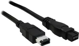 InLine Fejerverkai 9- pin - Fejerverkai 6- pin, 2m, Juodas (36902)