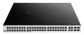 Šakotuvas D-LINK 52-Port Layer2 Smart Managed 48x PoE Gigabit Switch dlink žalias 3.0 48x 10/100/1000Mbit/s TP RJ-45 PoE prievadai 802.3at