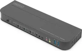 Assmann elektroninis DIGITUS KVM jungiklis 4x1 DP DP/HDMI Out USB 4Kx2K 60Hz