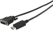 Kabelis Fujitsu DisplayPort - DVI-D 0.4m juoda (S26391-F6055-L270)